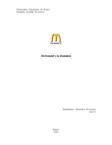 Mcdonald’s în România - Pagina 1