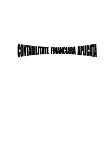 Contabilitate financiară aplicată - Pagina 1