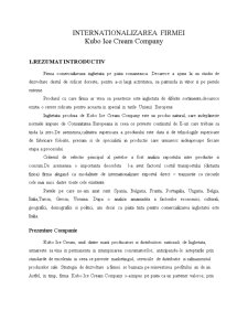 Internaționalizarea firmei - Kubo Ice Cream Company - Pagina 3