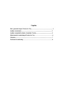 Analiza Nestea - Comportamentul Concumatorului - Pagina 1