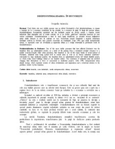 Dezindustrializarea în București - Pagina 1