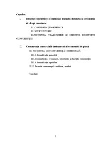 Dreptul Concurenței Comerciale - Ramură Distinctă a Sistemului de Drept Românesc - Pagina 1