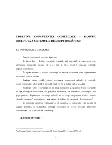 Dreptul Concurenței Comerciale - Ramură Distinctă a Sistemului de Drept Românesc - Pagina 2
