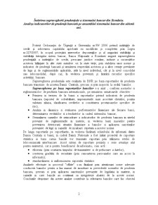 Întărirea Supravegherii Prudențiale a Sistemului Bancar din România - Pagina 2