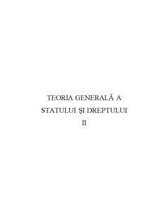 Teoria Generală a Statului și Dreptului - Pagina 1