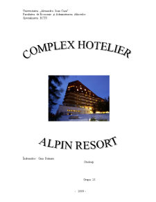 Gestiune Hoteliera - Hotel Alpin Brasov - Pagina 1