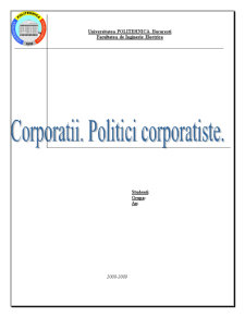 Corporații - politici corporatiste - Pagina 1