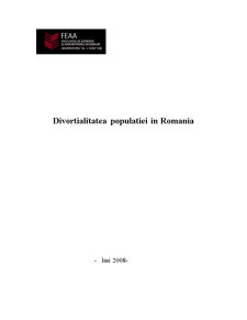 Divorțialitatea populației în România - Pagina 1