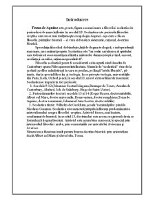 Filosofia lui Toma de Aquino - Pagina 1