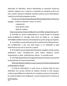 Organizarea Activităților Independente și Diferențiate la Limba și Literatura Română - Pagina 4