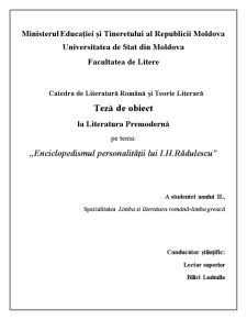 Enciclopedismul lui Ion Heliade Rădulescu - Pagina 1