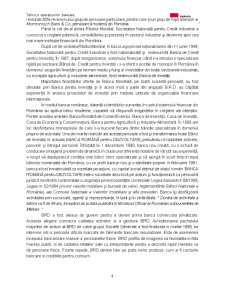 Studiu Monografic la Disciplina Tehnica Operatiunilor Bancare - Banca Romana pentru Dezvoltare - Pagina 4