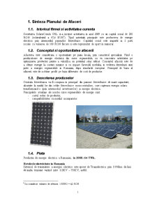 Plan de Afaceri - Sistem Fotovoltaic - Pagina 1
