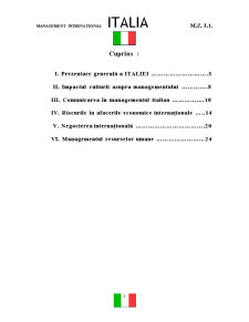 Management internațional - Italia - Pagina 2