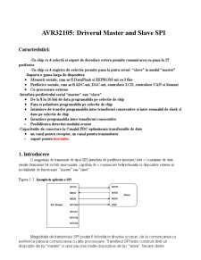 AVR32105 - driverul master and slave SPI - Pagina 1