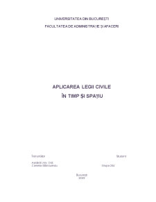 Aplicarea Legii Civile în Timp și Spațiu - Pagina 1