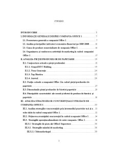 Analiza Contextului Concurențial în Cadrul Companiei Office 1 - Pagina 3