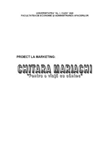 Proiect marketing - chitară mariachi - Pagina 1