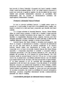 Studiu comparativ privind organizarea sistemelor bancare - sistemul bancar românesc și sistemul bancar britanic - Pagina 4