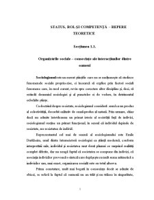 Status, rol și competență - repere teoretice - Pagina 1
