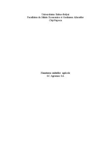 Buget de venituri și cheltuieli - finanțarea unităților agricole SC Agromec SA - Pagina 1