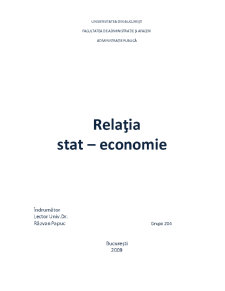 Relația Stat - Economie - Pagina 1