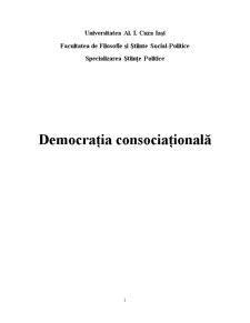 Democrația Consociațională - Pagina 1