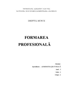 Formarea Profesională - Pagina 1