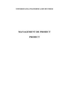 Management de Proiect - Pagina 1