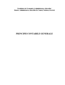 Principii Contabile Generale - Pagina 1