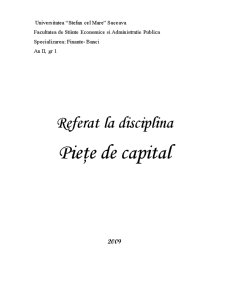 Locul și rolul pieței de capital - Pagina 1