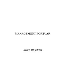 Management Portuar - Note de Curs - Pagina 1