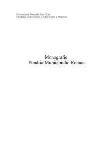 Monografie Primăria Municipiului Roman - Pagina 1