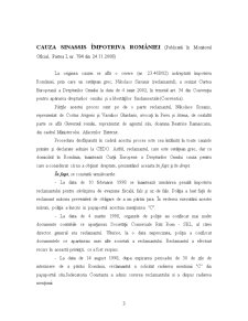 Speță rezolvată la Curtea Europeană a Drepturilor Omului - cauza Sinassis împotriva României - Pagina 3