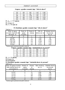 Exemple de grupări, tabele, serii, grafice și indicatori relativi rezultate din soluționarea unui miniproiect statistic - Pagina 4