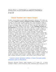 Politică externă - menținerea păcii - Pagina 1