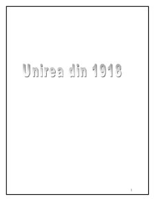 Unirea din 1918 - Pagina 1