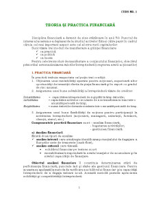 Teoria și Practica Financiară - Pagina 1