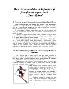 Descrierea Modului de Înființare și Funcționare a Pensiunii Casa Alpina - Pagina 1