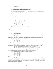 Teoria Relativității în Fizica Clasică - Pagina 1