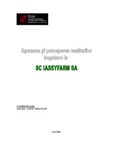 Monografie bugete publice - așezarea și perceperea veniturilor bugetare la SC IassyFarm SA - Pagina 1
