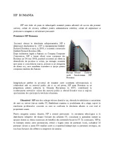 HP în România - aspecte ale culturii organizaționale - Pagina 1