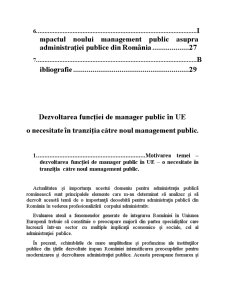 Dezvoltarea Funcției de Manager Public în UE - O Necesitate în Tranziția Către Noul Management Public - Pagina 3