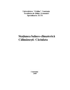 Stațiunea balneo-climaterică Călimănești-Căciulata - Pagina 1