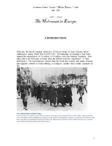 The Holocaust în Europe - Pagina 1