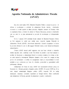 Agenția Națională de Administrare Fiscală - Pagina 1