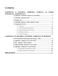 Politica agricolă comună și dinamica ei - Pagina 1