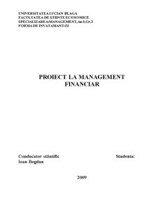 Managementul Costurilor Materiale - Pagina 1
