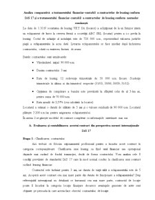 Analiza Comparativă a Tratamentului financiar-contabil a Contractelor de Leasing Conform IAS 17 și a Tratamentului financiar-contabil a Contractelor de Leasing Conform Normelor Românești - Pagina 1