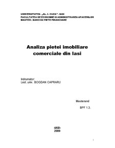 Analiza pieței imobiliare comerciale din Iași - Pagina 1